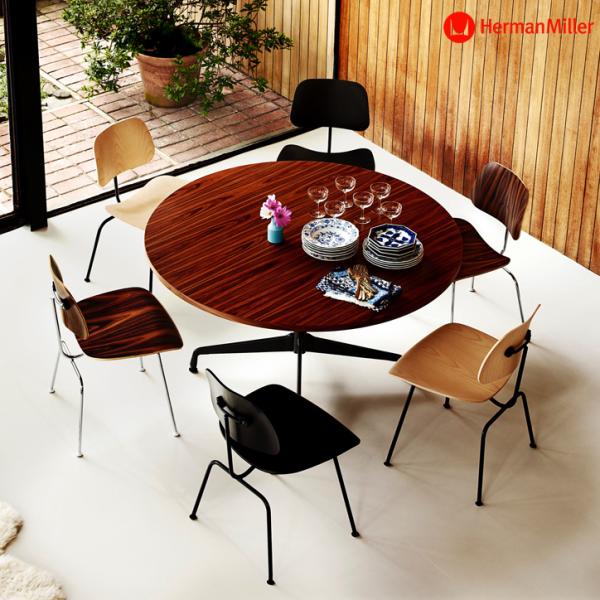 イームズプライウッドダイニングチェア DCM レッド×クローム ハーマン