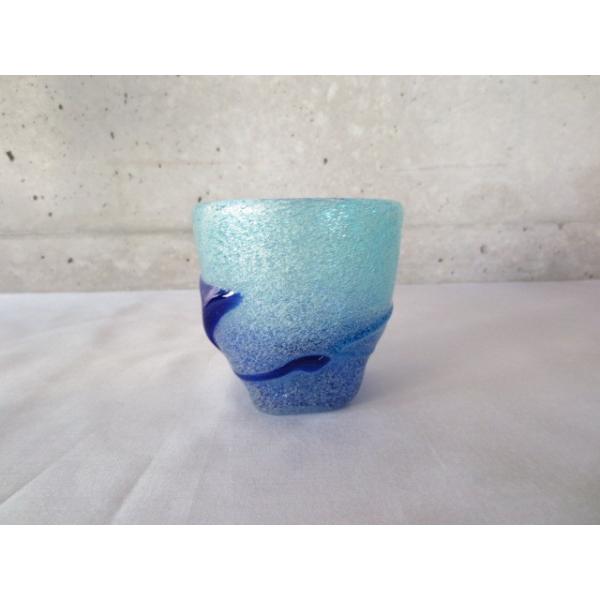 稲嶺盛吉 グラス2個セット 琉球ガラス 稲嶺盛吉 泡二色二