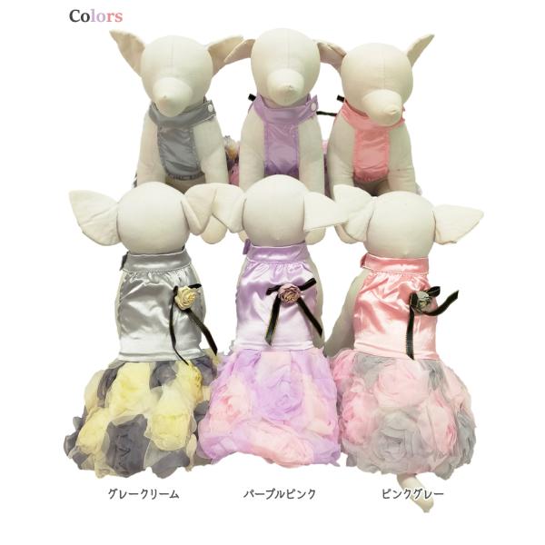 犬服 （ ワンピース ドレス 薔薇 ） 小型犬 バラドレス 花 バラ