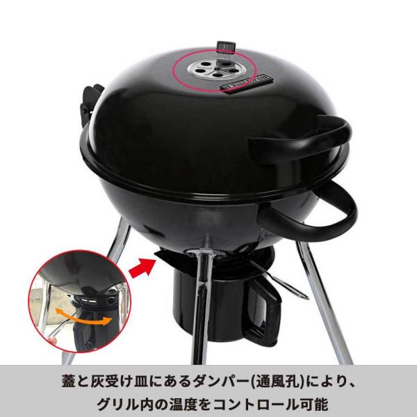 アメリカン BBQ コンロ チャコール ケトル グリル コンパクト チャーブロイル Char-Broil 正規代理店取扱 商品コード：cc010  /【Buyee】