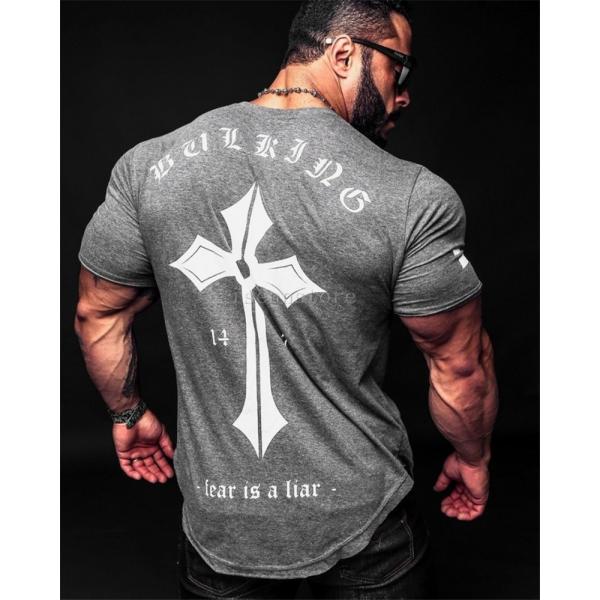 I&#39;M BODY APPAREL ジン　アパレル　フィットネス　半袖Tシャツ メンズ半袖Tシャツ フィットネスシャツ プリント おしゃれ