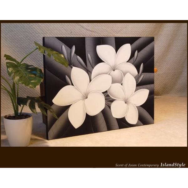 バリアート アートパネル モダンアート プルメリア フランジパニ