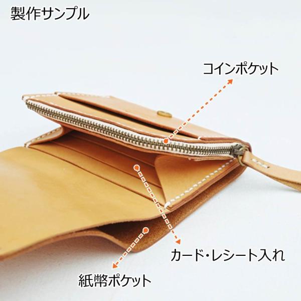 レザークラフト 財布 バッグ 型紙 硬質紙製 革 ウォレット