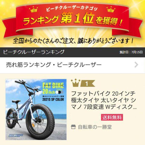 ファットバイク 20インチ 極太タイヤ 太いタイヤ シマノ 7段変速