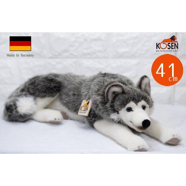 ケーセン ぬいぐるみ kosen ハスキー（寝そべり）41cm 犬 いぬ リアル 