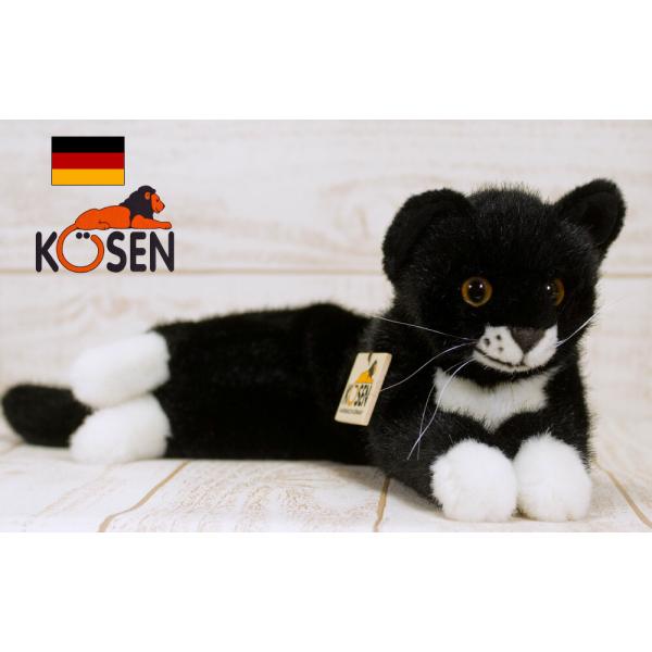 ケーセン ぬいぐるみ kosen ネコの 寝そべり猫(黒） 41cm ネコ・猫・ねこの ねこ ネコ 猫 リアル 動物 /【Buyee】