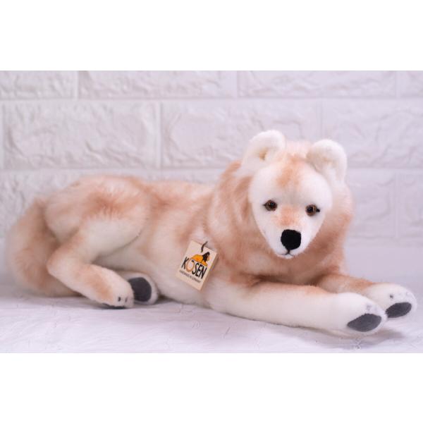 ケーセンぬいぐるみKosen ホッキョクオオカミ（伏せ） 41cm Arctic