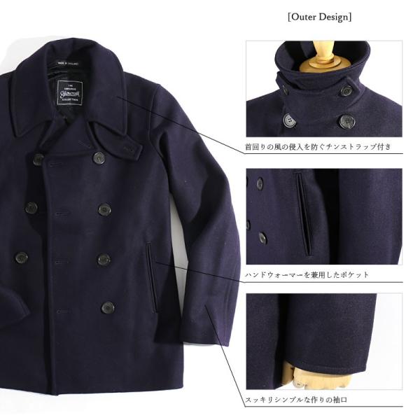 Gloverall/グローバーオール ピーコート RefferJacket (MM CLOTH