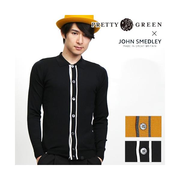 PRETTY GREEN/プリティーグリーン John Smedley Bonneville ニットポロ