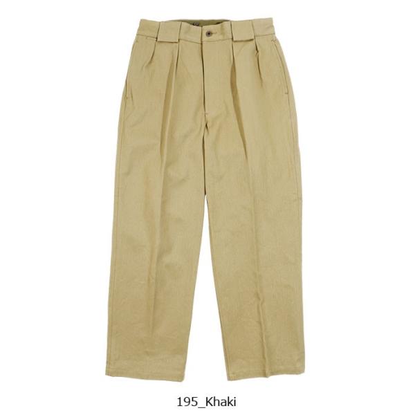 2024春の新作 nigel cabourn/ナイジェル・ケーボン 2プリーツワイドパンツ パンツ