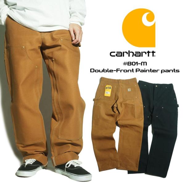 カーハート Carhartt B01 ダブルフロント ダック ペインターパンツ 米国製 アメリカ製 ワークパンツ ダブルニー /【Buyee】