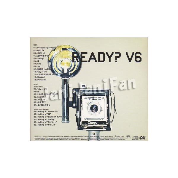 CD+DVD V6 2010 アルバム「READY？」 初回限定(MUSIC VIDEO