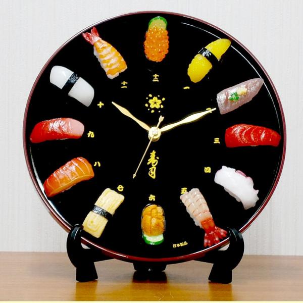 最終価格！超希少！！【J&J 食品サンプル 寿司 掛け時計】 寿司時計・食品サンプルお寿司の時計 /【Buyee】 Buyee