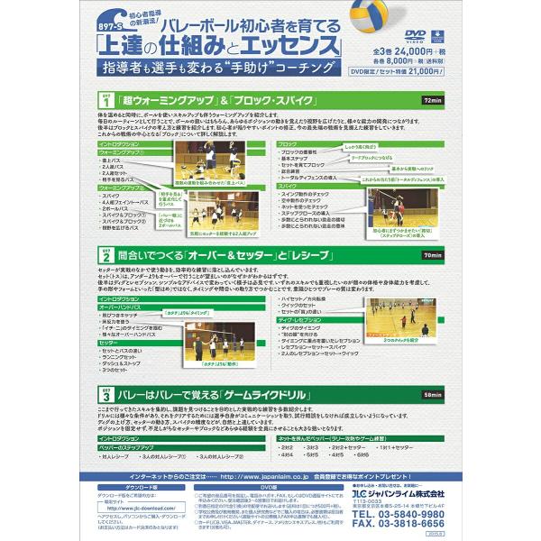 バレーボール DVD アイワーク バレーボール初心者を育てる「上達の仕組みとエッセンス」 DVD
