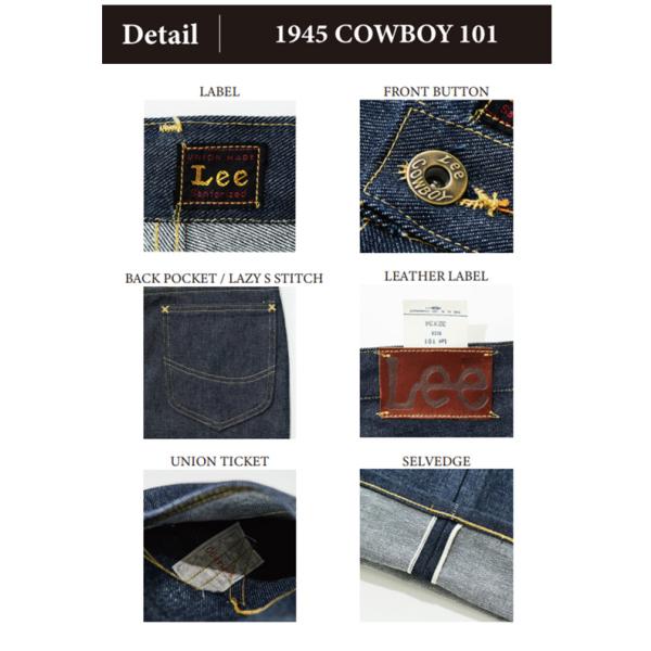Lee アーカイブLM6321 cowboy 101 Riders 101B 1945年モデル復刻89 左