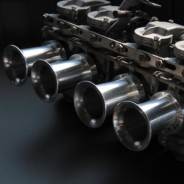 CRキャブ 真鍮製 Φ26-33 スモールボディ ファンネル 4個 m948