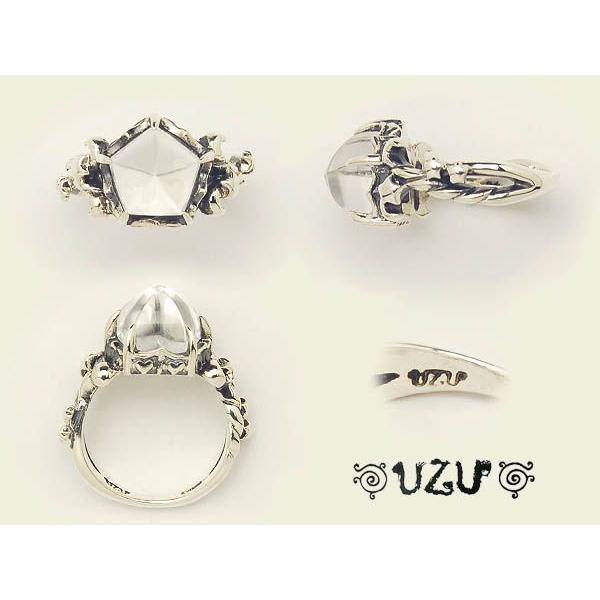 RI-1234 WQ 【UZU】 シルバー925 ホワイトクォーツ リング /【Buyee