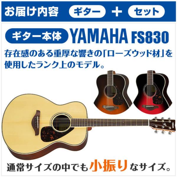 アコースティックギター 初心者セット YAMAHA FS830 15点 ヤマハ