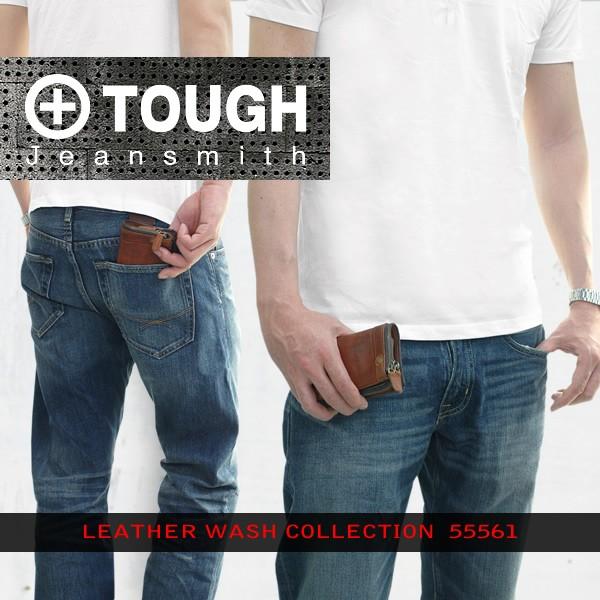 タフ TOUGH 二つ折り財布 タフ ジーンズスミス TOUGH Jeansmith レザーウォッシュシリーズ 55561 メンズ 財布  【ポイント10倍】 /【Buyee】