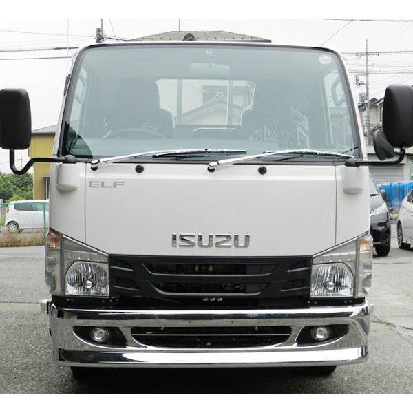 07エルフ 標準キャブ メッキ フロント バンパー + ガーニッシュ 【公式