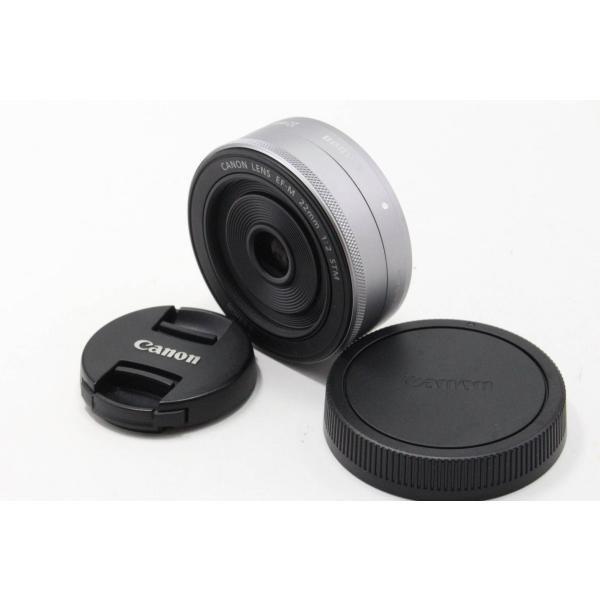 Canon 単焦点広角レンズ EF-M22mm F2 STM シルバー【A】 - レンズ(単焦点)