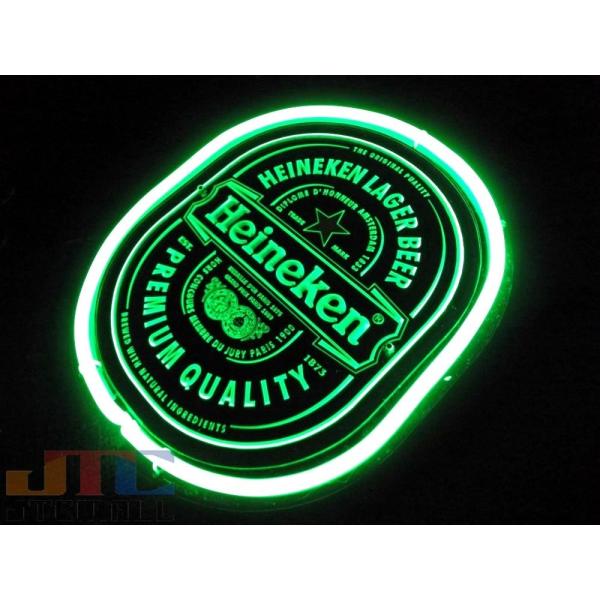 Heineken ハイネケン 3D ネオン看板 店舗 ガレージ BAR アメリカ雑貨屋