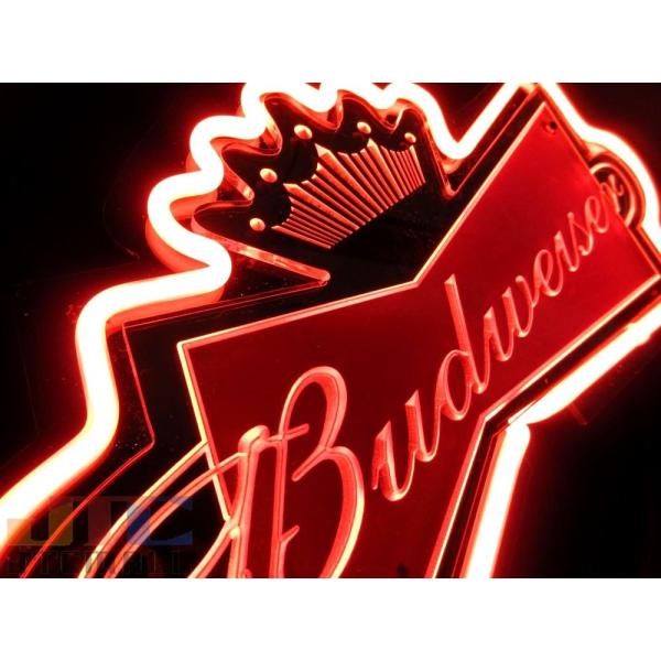 バドワイザーネオンカン 中古品】Budweiser バドワイザー ネオンサイン
