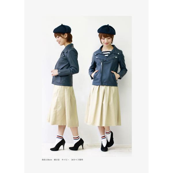 レア 美品 ☆ ジルサンダー ☆ レザー ジャケット レディース ネイビー 40 レディース】BIKER 1 LH | JIL SANDER(ジルサンダー) / アウター