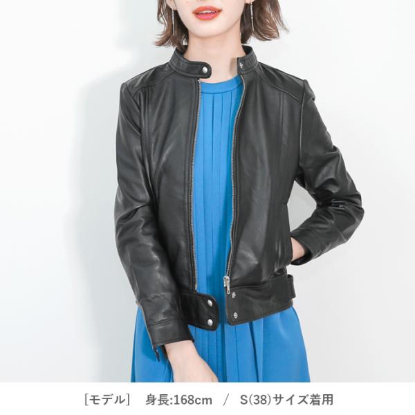 レザージャケット ライダース シングル 革ジャン レディース 本