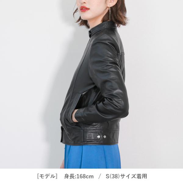 レザージャケット ライダース シングル 革ジャン レディース 本