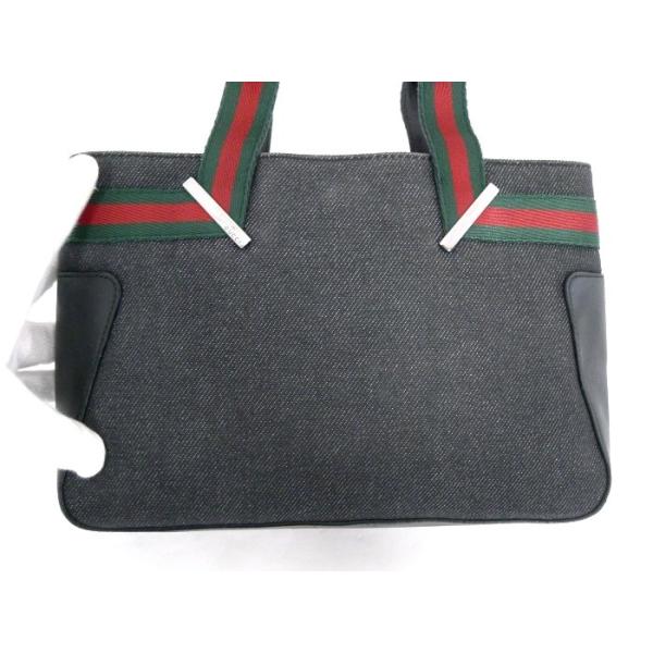 GUCCI シェリーライン デニムキャンバストートミニ