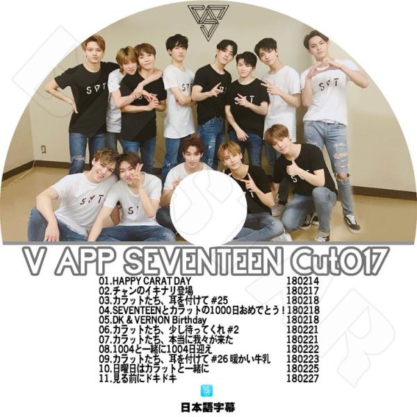 K-POP DVD／SEVENTEEN V LIVE CUT-17 (日本語字幕あり