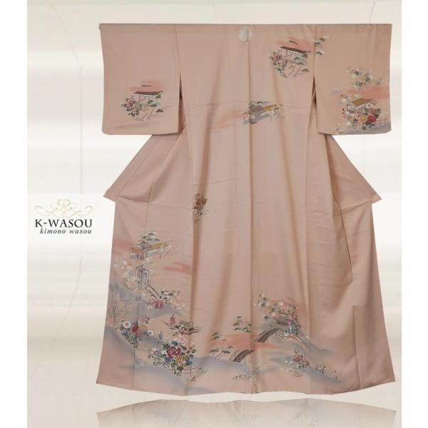 新品未使用品】自宅保管 訪問着 御所どき模様 ろうけつ染 正絹 春 上品 