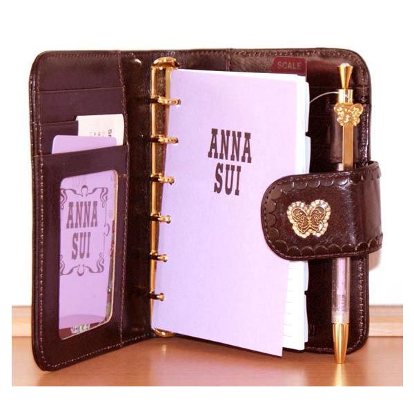 アナスイ【ANNA SUI】アナスイの手帳カバー！ブラウン系の色で