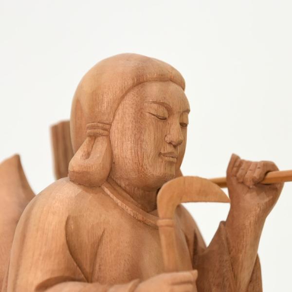 木彫り神像稲荷大神【最上位経王大菩薩（最上尊）】 楠木（クスノキ 
