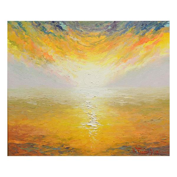 【ご予約品】 絵画 油絵 朝焼け (谷口春彦) 【肉筆】【油絵】【10号 絵画