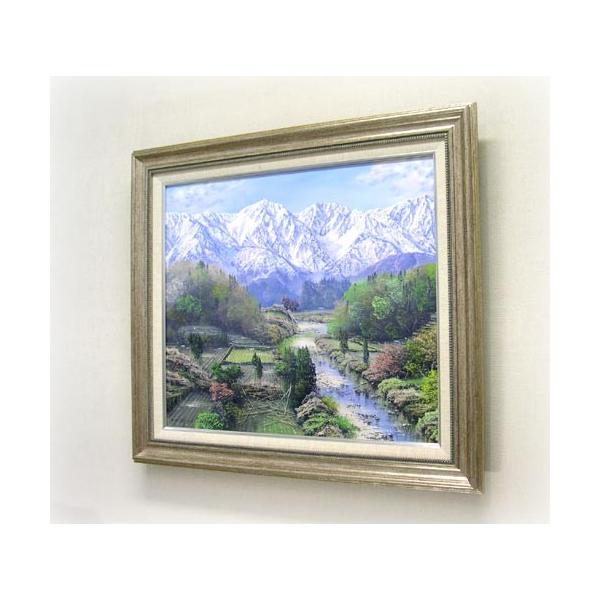 絵画 油絵 白馬岳 （佐田光） 【海・山】【肉筆】【油絵】【日本の風景