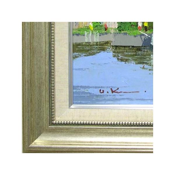 黒沢久 アムステルダムの運河 楽天市場】絵画 油絵 運河のある街（アムステルダム） （黒沢久