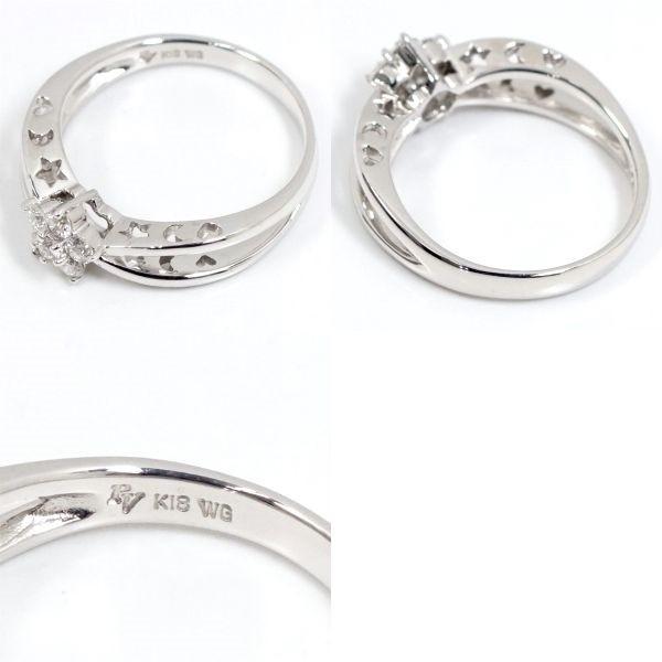 Ponte Vecchio ポンテヴェキオ ダイヤモンド0.31ct K18WG フラワー 