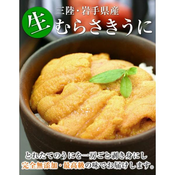 岩手三陸生うに牛乳瓶入150g×2本