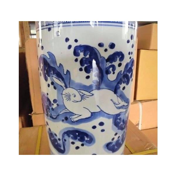 傘立て アンブレラスタンド 陶器製 兎 うさぎ アジアン レトロ シノワズリ 傘立て アンブレラスタンド 陶器製 兎 うさぎ アジアン レトロ