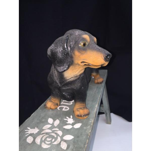 犬 オブジェ ダックスフント 置物 インテリア 陶器 /【Buyee】