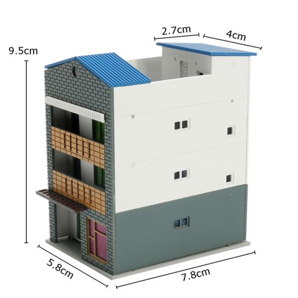 ジオラマ 鉄道模型 建物 一軒屋 一戸建て マンション アパート