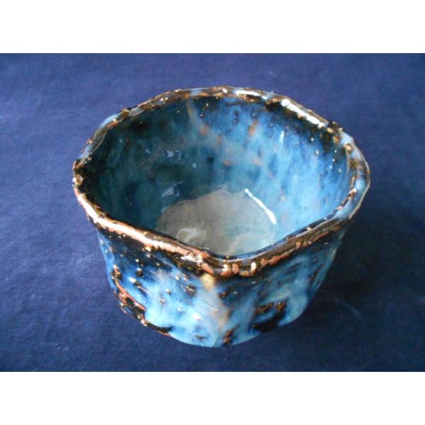 茶道具！ 山根清玩 ☆青萩手びねり抹茶碗☆ 新品 木箱 萩焼 /【Buyee