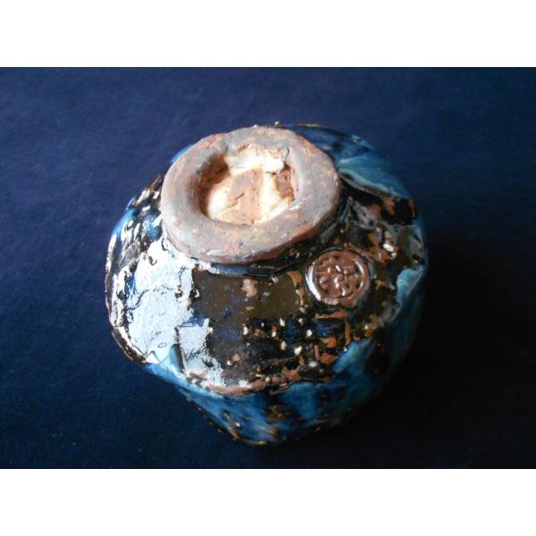 茶道具！ 山根清玩 ☆青萩手びねり抹茶碗☆ 新品 木箱 萩焼 /【Buyee