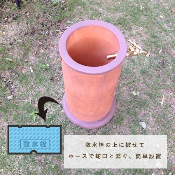 散水栓カバー 立水栓 カバー 散水栓 交換 水栓柱 おしゃれ テラコッタ