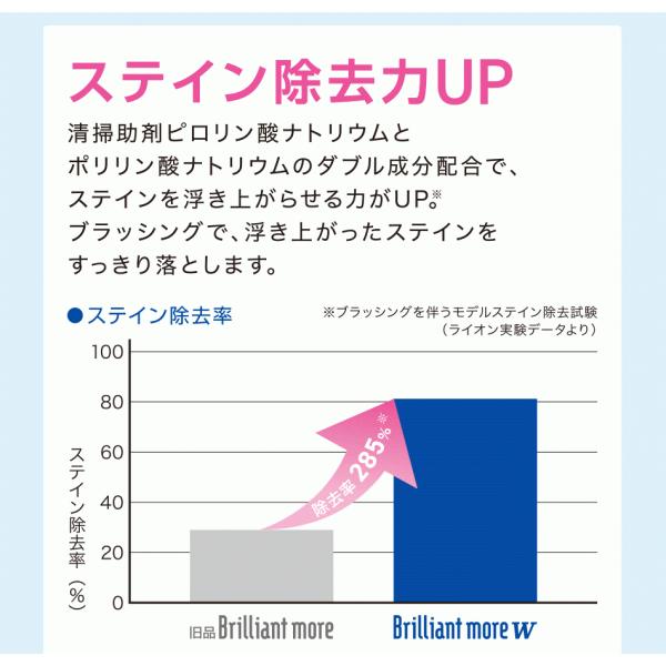 歯磨き粉 ホワイトニング ライオン ブリリアントモア W ダブル 90g 1本