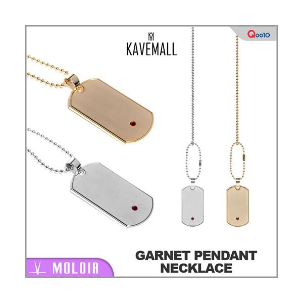 モルダー 【ショッパー付き】ジェジュン ブランド MOLDIR GARNET PENDANT NECKLACE モルダー ネックレス シルバー  ゴールド ペンダント JYJ【日本正規販売店】 /【Buyee】