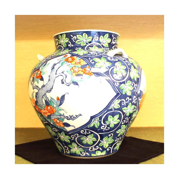 鍋島焼 小笠原麗峰 花紋色絵花瓶 /【Buyee】 Buyee - Japanese Proxy