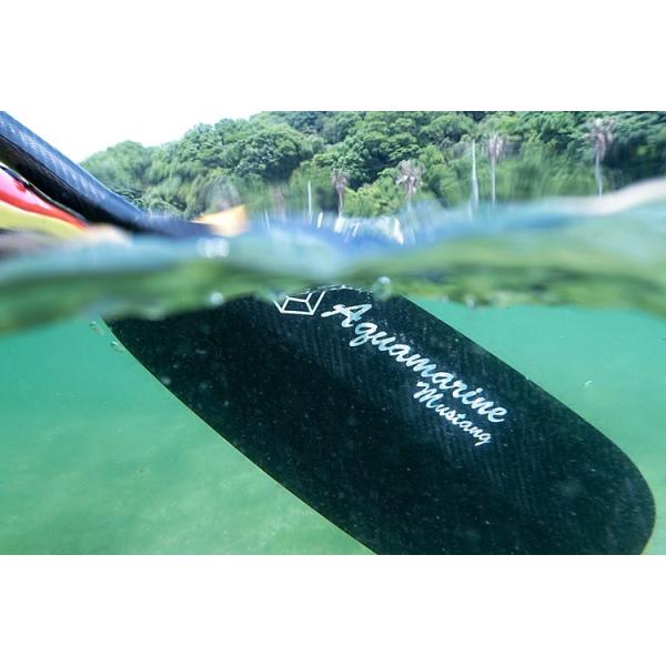 アクアマリン ムスタング ベント フルカーボン カヤック パドル 未使用美品 アクアマリン ムスタング ベント フルカーボン カヤック パドル 未使用